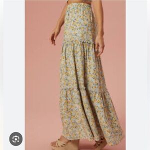 NWOT- Altar’d State Floral Maxi Skirt. Size medium